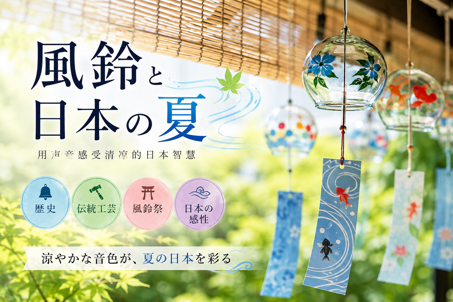 風鈴と日本の夏｜音で涼を感じる日本の知恵